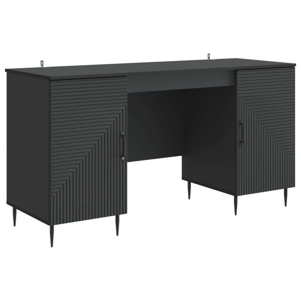 Бюро Черно 142,5 x 50 x 75 см Инженерна дървесина