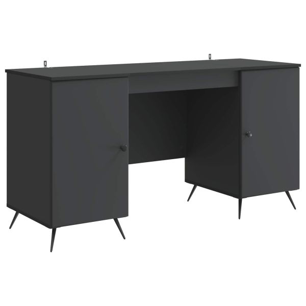 Бюро Черно 142,5 x 50 x 75 см Инженерна дървесина