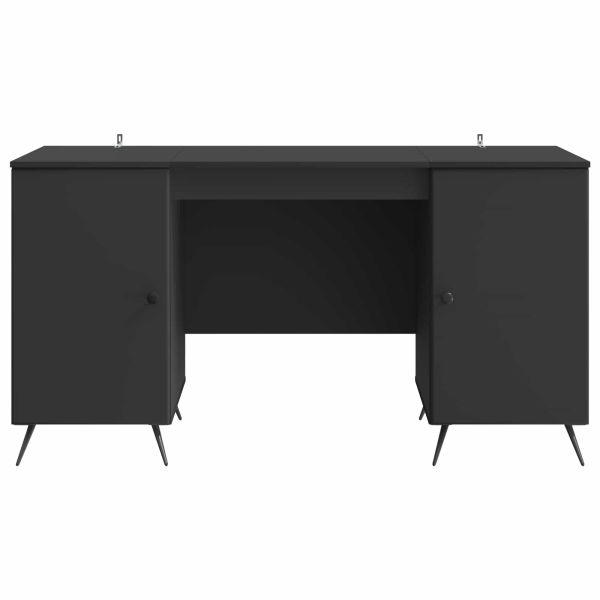 Бюро Черно 142,5 x 50 x 75 см Инженерна дървесина