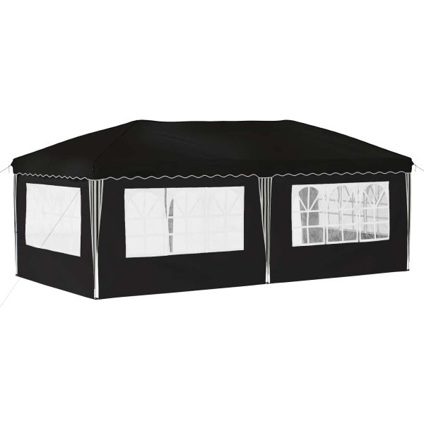 Поп-ъп парти палатка 575 x 289 x 245 см Черно