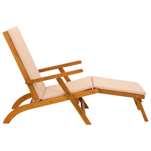 Сгъваем и reclining шезлонг 55 x 146 x 91 см