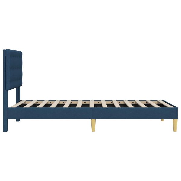 Рамка за легло с таблото Синьо 90 x 200 cm Текстил