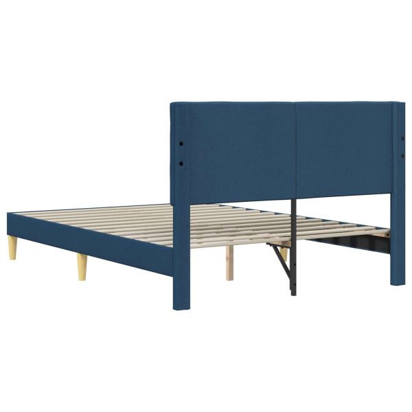 Рамка за легло с таблото Синьо 140 x 190 cm Текстил