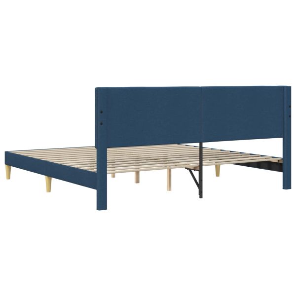 Рамка за легло с таблото Синьо 200 x 200 cm Текстил