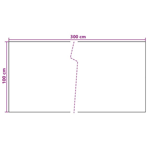 Балконен екран Тъмносиво 300 x 100 cm полиратан