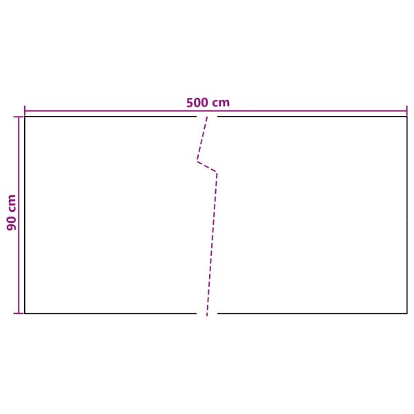 Балконен екран Тъмносиво 500 x 90 см полиратан