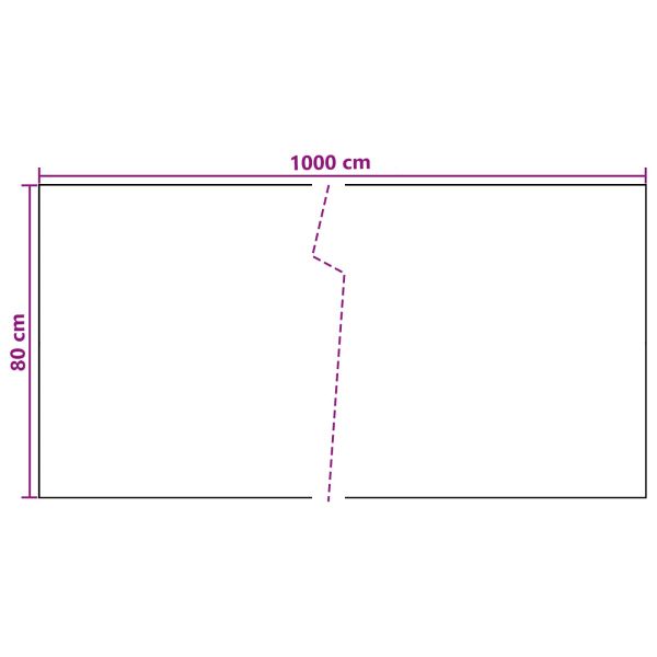 Балконен екран Тъмносиво 1000 x 80 см полиратан
