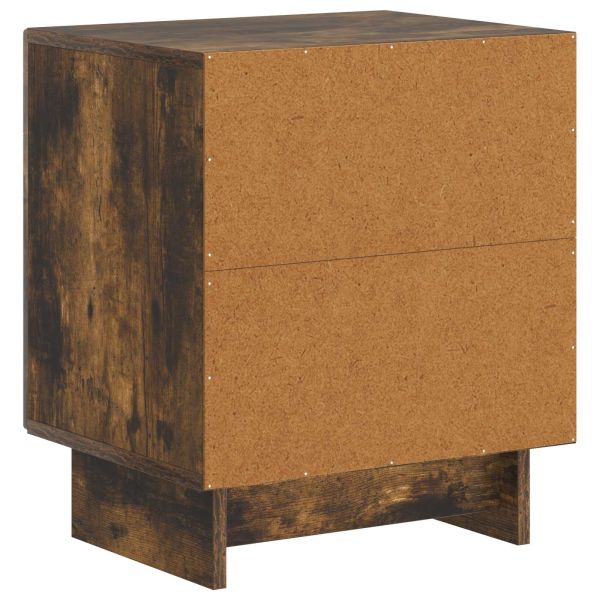 Нощен шкаф 2 бр. Опушен дъб 43 x 34,5 x 50 см