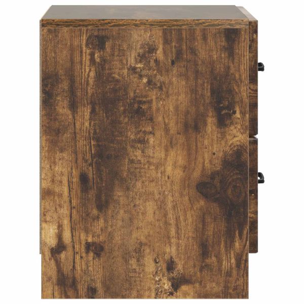 Нощен шкаф 2 бр. Опушен дъб 43 x 34,5 x 44,5 см
