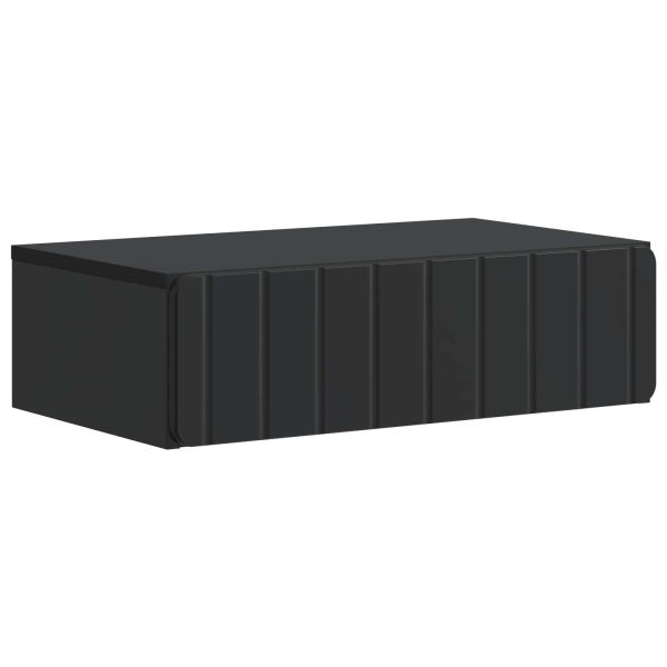 Стенен страничен масичка Черно 59 x 34,5 x 17 см