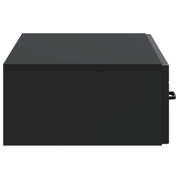 Стенен страничен масичка Черно 87,5 x 34,5 x 17 см