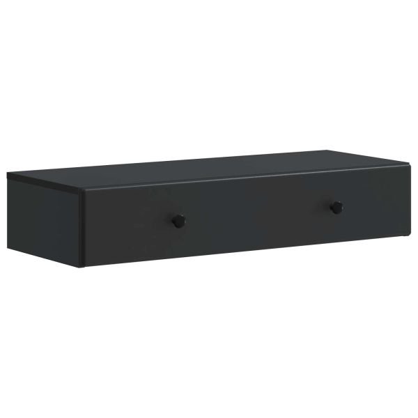 Стенен страничен масичка Черно 87,5 x 34,5 x 17 см