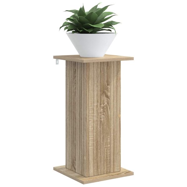 Стойка за растения 2 pcs Дъб сонома 30,5 x 30 x 60,5 см