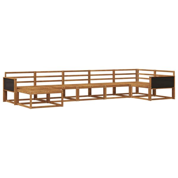 Комплект дивани за открито 7 pcs Натурално