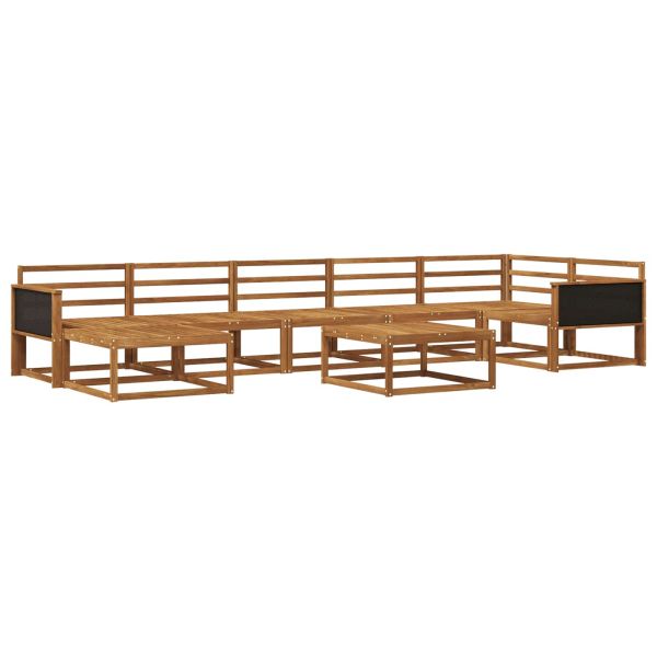 Комплект дивани за открито 8 pcs Натурално