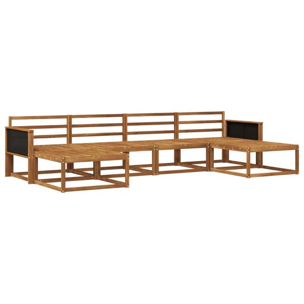 Комплект дивани за открито 6 pcs Натурално