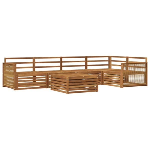 Комплект дивани за открито 6 pcs Натурално