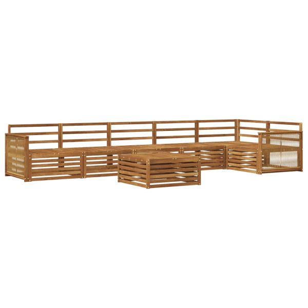 Комплект дивани за открито 7 pcs Натурално