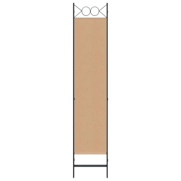 3-панелен параван Бежово 120 x 200 cm Текстил