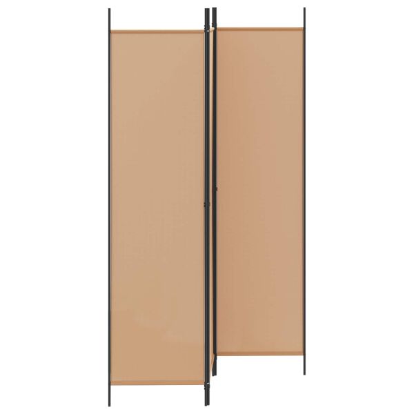 3-панелен параван Бежово 150 x 200 cm Текстил