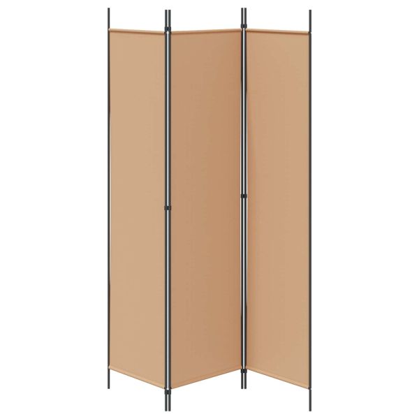 3-панелен параван Бежово 150 x 200 cm Текстил