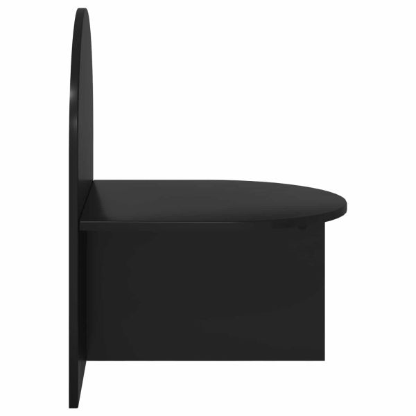 Нощно шкафче 2 pcs Черен дъб 48 x 49 x 65 см