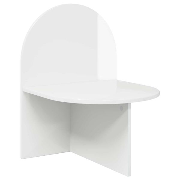Нощно шкафче Бял гланц 48 x 49 x 65 см