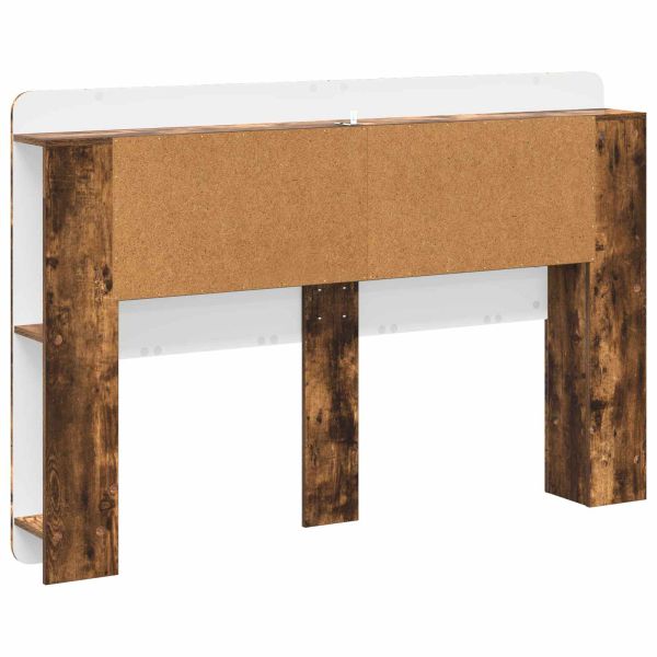 Табла за легло Опушен дъб Инженерен дървен материал