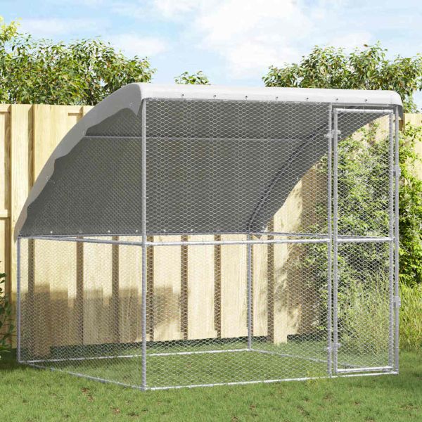 Клетка за пилета Сребристо 2 x 2 x 2 m Поцинкована стомана