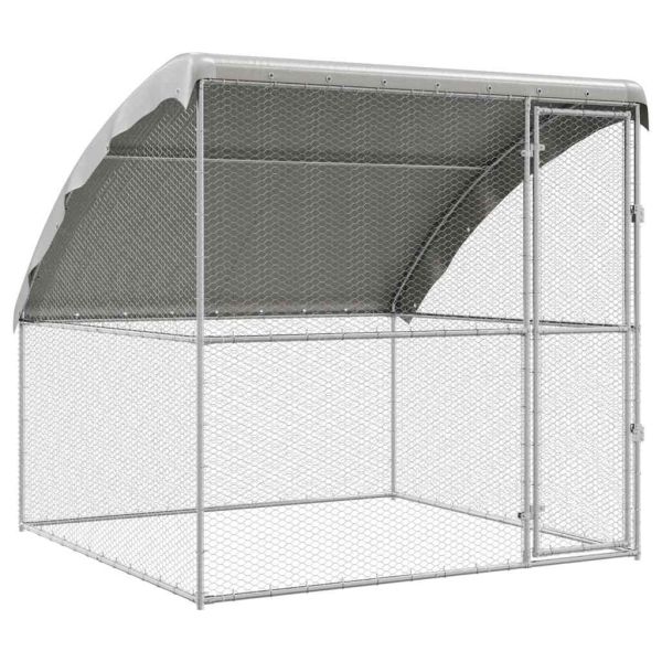 Клетка за пилета Сребристо 2 x 2 x 2 m Поцинкована стомана