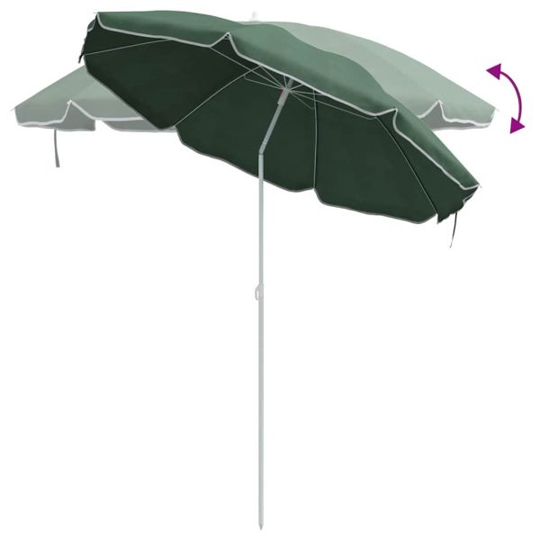 Градински парасол 170T полиестер Зелено
