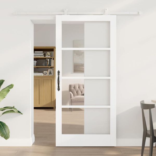 Преплъзваща се врата ORKDAL 93 x 202 см Бяло