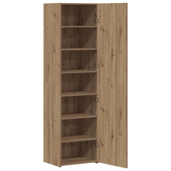 Висок шкаф 2 pcs Дъб 50 x 42,5 x 185 см