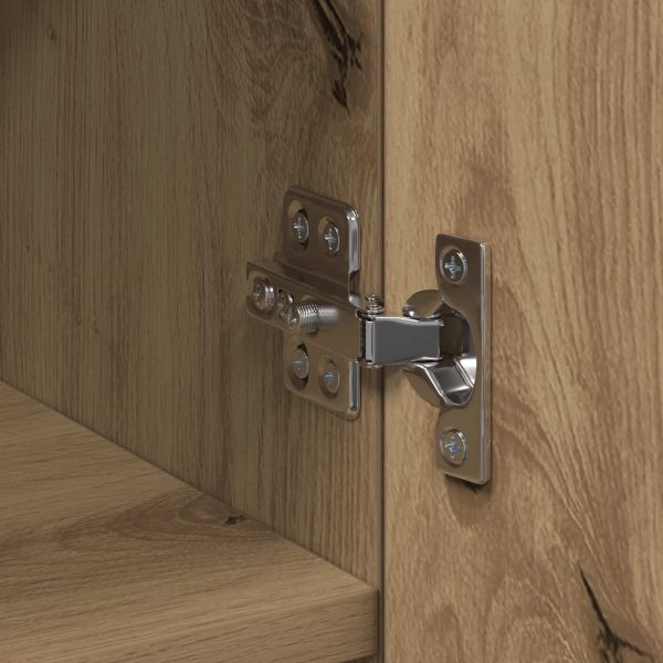 Висок шкаф 2 pcs Дъб 50 x 42,5 x 185 см