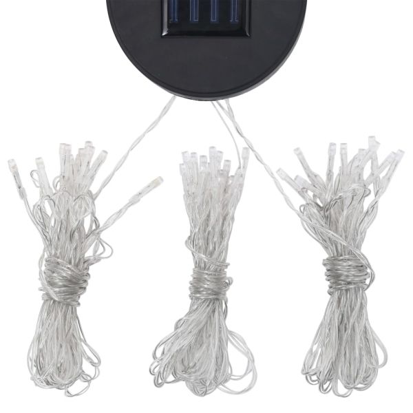 Шатра с LED светещи стрингове, 3х4 м, таупе, текстил