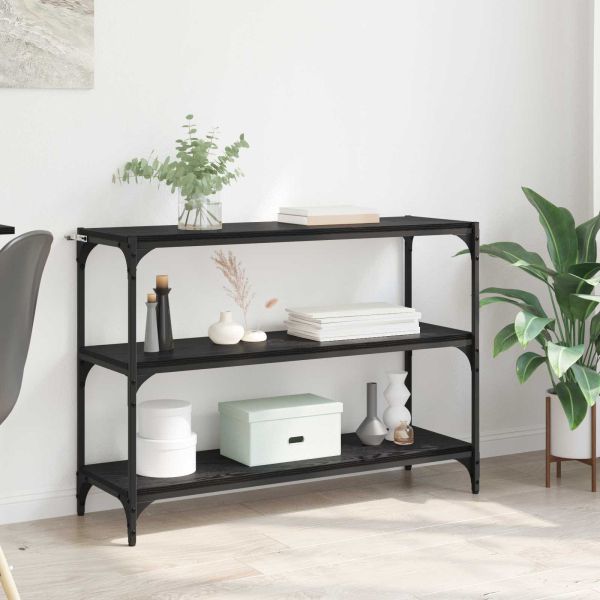Шкаф за книги Черен дъб 100 x 33 x 70,5 см