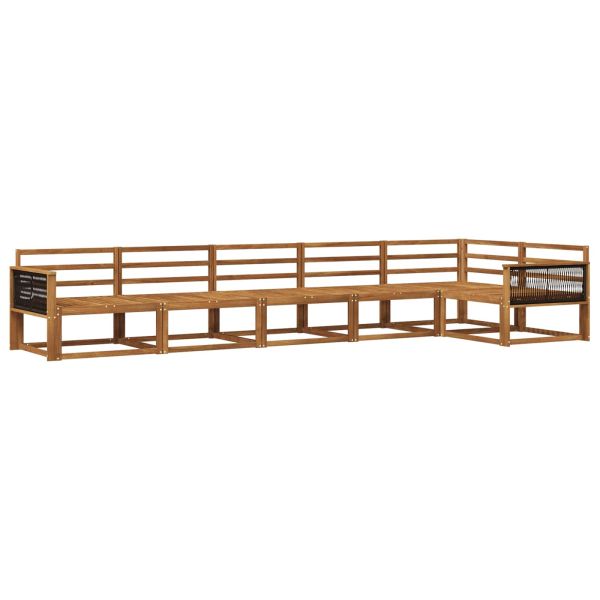 Комплект дивани за открито 6 pcs Натурално