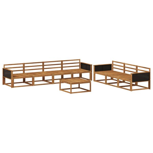 Комплект дивани за открито 8 pcs Натурално