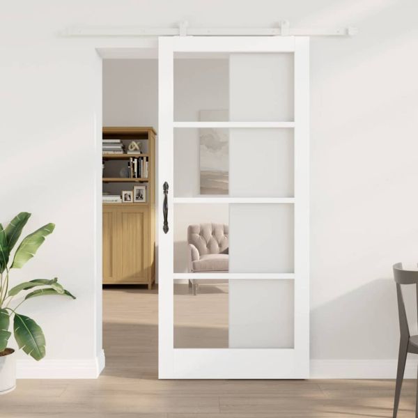 Преплъзваща се врата ORKDAL 93 x 211 см Бяло