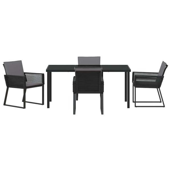 Комплект за хранене в градината 5 pcs Черно