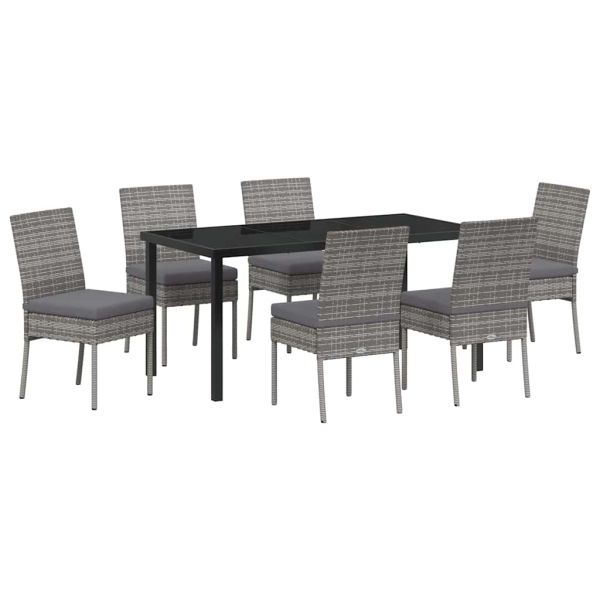 Комплект за хранене в градината 7 pcs Сив