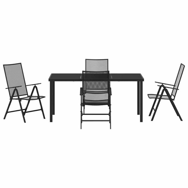 Комплект за хранене в градината 5 pcs Антрацит