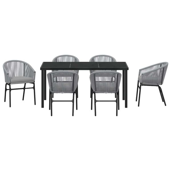 Комплект за хранене в градината 7 pcs Антрацит