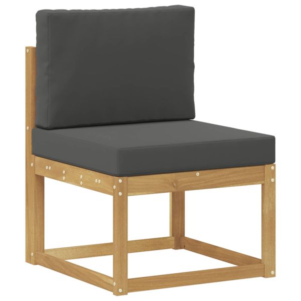 Комплект дивани за открито 7 бр. Бяло и антрацит