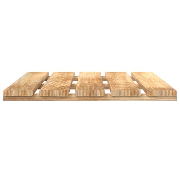 Плочка за decking 30 pcs Кафяво 50 x 50 cm