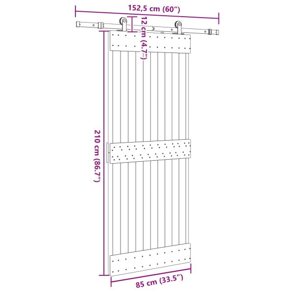 Преплъзваща се врата NARVIK 85 x 210 см (152,5 см)