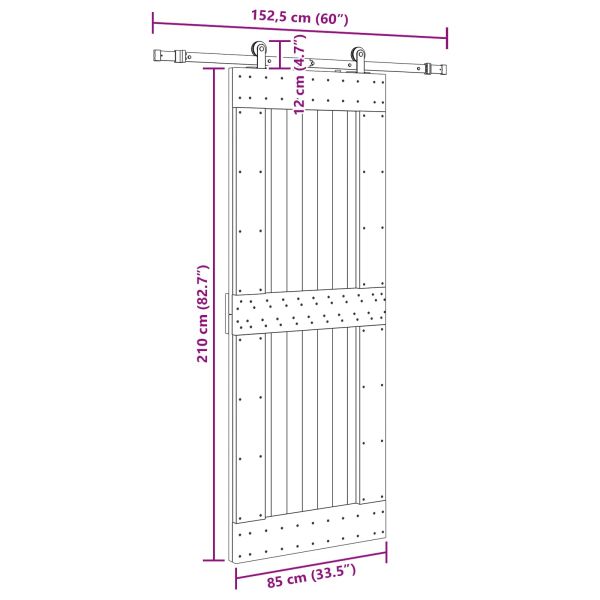 Преплъзваща се врата NARVIK 85 x 210 см (152,5 см)