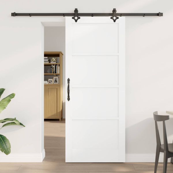 Преплъзваща се врата ORKDAL 83 x 202 см Бяло