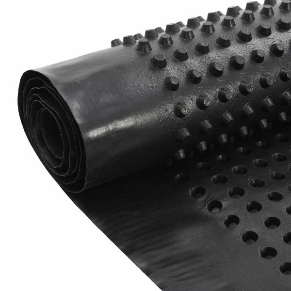 Оребрена дренажна плоча Черно 1 x 20 m HDPE