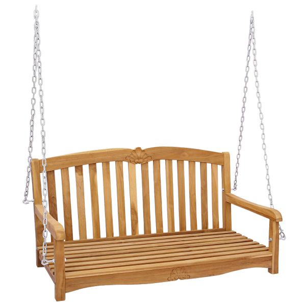 Люлееща се пейка тип мида 114 x 60 x 60,5 см